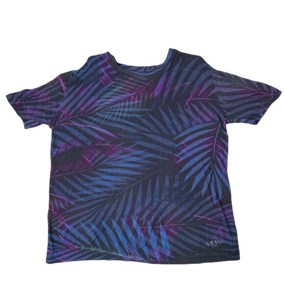SXM Electronic Music Festival Disco Palm Leaves T-Shirt Island Vibes - Picture 1 of 6